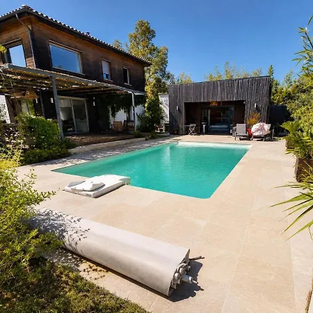Mediterranean House Private Pool Ac Garden Villa Aubais